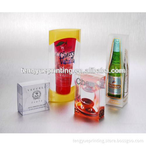 Customized clear transparent pvc cylinder packaging box